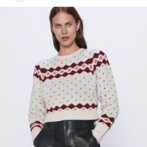Zara Fair isle sweater